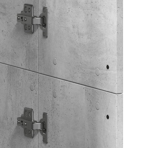 vidaXL Highboard Concrete Grey 60x35x180 cm Engineered Wood
