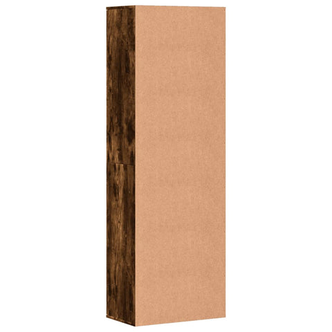 vidaXL Highboard Smoked Oak 60x35x180 cm Engineered Wood