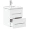 vidaXL Bathroom Sink Cabinet with Built-in Basin White