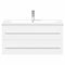 vidaXL Bathroom Sink Cabinet with Built-in Basin White