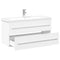 vidaXL Bathroom Sink Cabinet with Built-in Basin White