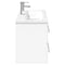 vidaXL Bathroom Sink Cabinet with Built-in Basin White
