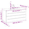 vidaXL Bathroom Sink Cabinet with Built-in Basin White