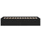 vidaXL Bed Frame without Mattress Black 75x190 cm Small Single Engineered Wood