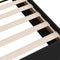 vidaXL Bed Frame without Mattress Black 75x190 cm Small Single Engineered Wood