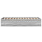 vidaXL Bed Frame without Mattress Grey Sonoma 75x190 cm Small Single Engineered Wood