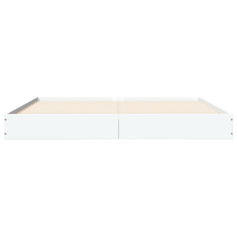 vidaXL Bed Frame without Mattress White 160x200 cm Engineered Wood