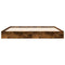 vidaXL Bed Frame without Mattress Smoked Oak 160x200 cm Engineered Wood