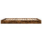 vidaXL Bed Frame without Mattress Smoked Oak 160x200 cm Engineered Wood