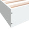 vidaXL Bed Frame without Mattress White 100x200 cm Engineered Wood