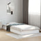 vidaXL Bed Frame without Mattress White 100x200 cm Engineered Wood