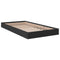 vidaXL Bed Frame without Mattress Black 100x200 cm Engineered Wood
