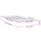 vidaXL Bed Frame without Mattress Black 100x200 cm Engineered Wood