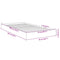 vidaXL Bed Frame without Mattress Sonoma Oak 75x190 cm Small Single Engineered Wood