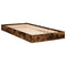 vidaXL Bed Frame without Mattress Smoked Oak 75x190 cm Small Single Engineered Wood