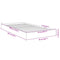 vidaXL Bed Frame without Mattress Smoked Oak 75x190 cm Small Single Engineered Wood