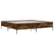 vidaXL Bed Frame without Mattress Smoked Oak 200x200 cm