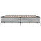 vidaXL Bed Frame without Mattress Grey Sonoma 200x200 cm