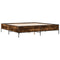 vidaXL Bed Frame without Mattress Smoked Oak 180x200 cm Super King