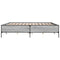 vidaXL Bed Frame without Mattress Grey Sonoma 180x200 cm Super King