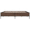 vidaXL Bed Frame without Mattress Brown Oak 180x200 cm Super King