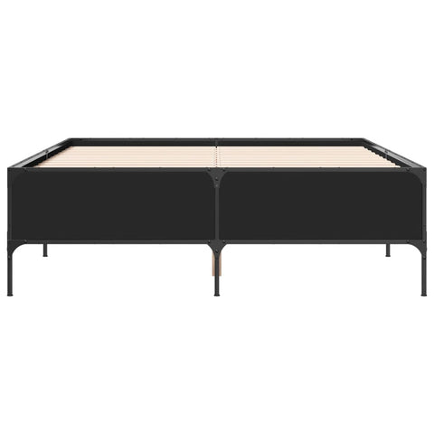vidaXL Bed Frame without Mattress Black 120x200 cm