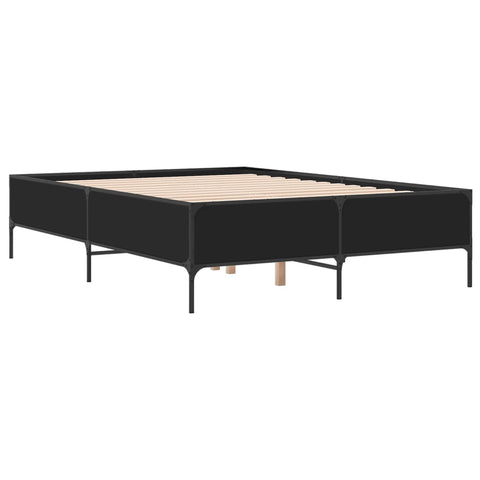 vidaXL Bed Frame without Mattress Black 120x200 cm