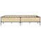 vidaXL Bed Frame without Mattress Sonoma Oak 140x190 cm