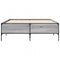 vidaXL Bed Frame without Mattress Grey Sonoma 135x190 cm Double
