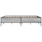 vidaXL Bed Frame without Mattress Grey Sonoma 135x190 cm Double