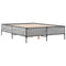 vidaXL Bed Frame without Mattress Grey Sonoma 135x190 cm Double