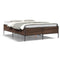 vidaXL Bed Frame without Mattress Brown Oak 135x190 cm Double