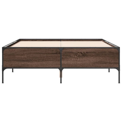 vidaXL Bed Frame without Mattress Brown Oak 120x190 cm Small Double