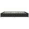 vidaXL Bed Frame without Mattress Black 200x200 cm