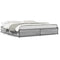 vidaXL Bed Frame without Mattress Grey Sonoma 200x200 cm