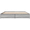 vidaXL Bed Frame without Mattress Grey Sonoma 200x200 cm