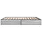 vidaXL Bed Frame without Mattress Grey Sonoma 200x200 cm
