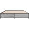 vidaXL Bed Frame without Mattress Grey Sonoma 120x190 cm Small Double