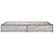 vidaXL Bed Frame without Mattress Grey Sonoma 120x190 cm Small Double