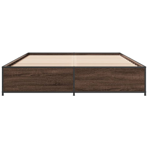 vidaXL Bed Frame without Mattress Brown Oak 120x190 cm Small Double