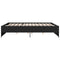 vidaXL Bed Frame without Mattress Black 200x200 cm