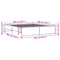 vidaXL Bed Frame without Mattress Black 200x200 cm