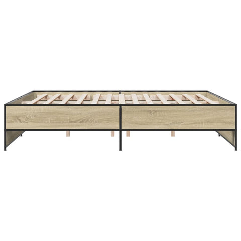 vidaXL Bed Frame without Mattress Sonoma Oak 200x200 cm