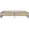 vidaXL Bed Frame without Mattress Sonoma Oak 200x200 cm