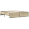 vidaXL Bed Frame without Mattress Sonoma Oak 200x200 cm