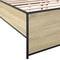 vidaXL Bed Frame without Mattress Sonoma Oak 200x200 cm