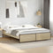 vidaXL Bed Frame without Mattress Sonoma Oak 200x200 cm