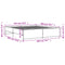 vidaXL Bed Frame without Mattress Smoked Oak 200x200 cm