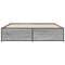 vidaXL Bed Frame without Mattress Grey Sonoma 200x200 cm