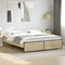 vidaXL Bed Frame without Mattress Sonoma Oak 180x200 cm Super King